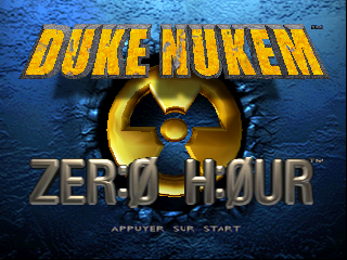 Duke Nukem Zero Hour title screen for Nintendo 64